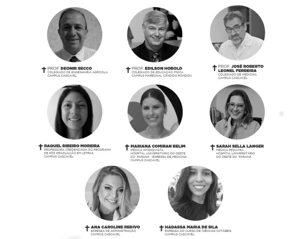 Imagem de alunos e professores mortos em acidentes aéreos - Metrópoles