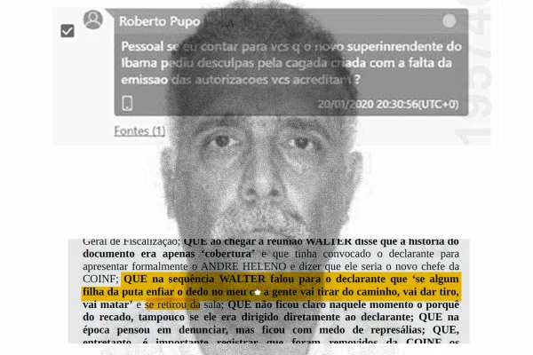Xerife de Salles pediu perdão a madeireiro e ameaçou matar servidores