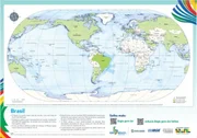 Brasil está no centro do mundo em mapa criado pelo IBGE em 2024 Brasil está no centro do mundo em mapa criado pelo IBGE em 2024
