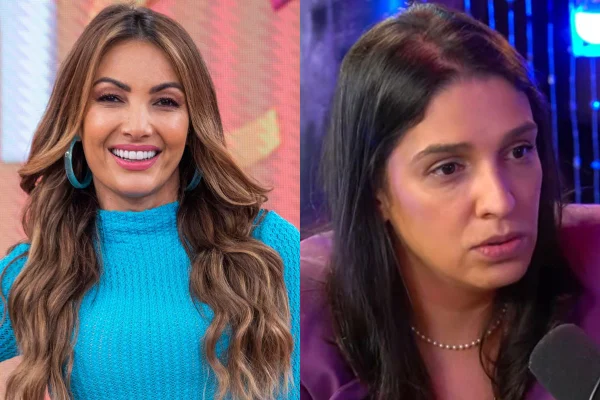 Montagem colorida de Patrícia Poeta e Ana Carolina - Metrópoles