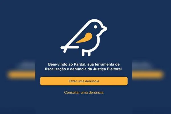 Imagem colorida de aplicativo com fundo azul