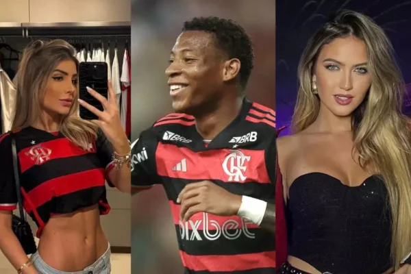 Gonzalo Plata, do Flamengo, Fernanda Cardoso e Maiara Braga