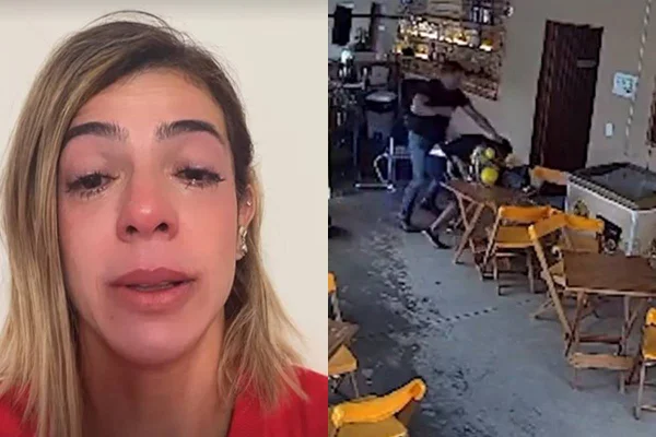 Após Dhomini agredir sócio em bar, mulher do ex-BBB chora e se pronuncia