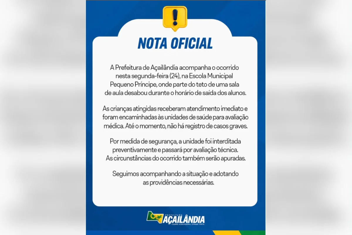 A administração municipal também deverá avaliar as condições de toda a estrutura antes de definir quando a escola poderá voltar a funcionar. A administração municipal também deverá avaliar as condições de toda a estrutura antes de definir quando a escola poderá voltar a funcionar.