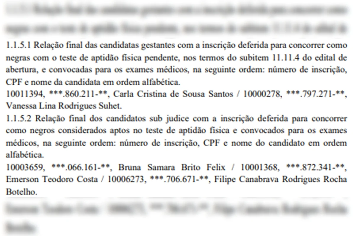 PMDF divulga resultado do TAF e convocação para etapa médica; confira - imagem 16 PMDF divulga resultado do TAF e convocação para etapa médica; confira - imagem 16