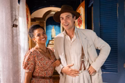 Jeniffer Nascimento e Sergio Guizé