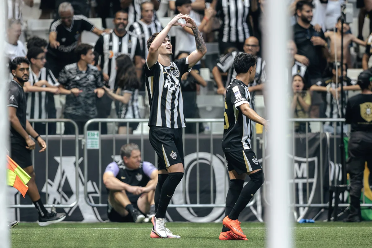 Vitão marcou o terceiro gol do Atlético-MG. Vitão marcou o terceiro gol do Atlético-MG.
