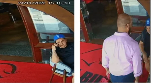 O deputado federal Gilvan Máximo recebe pacote de homem investigado pela PF por fazer supostas entregas de propina