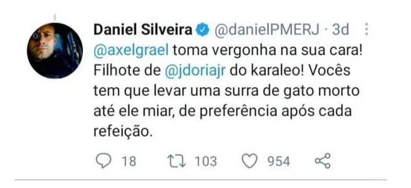 Prefeito de Niterói pede indenização de R$ 20 mil a Daniel Silveira