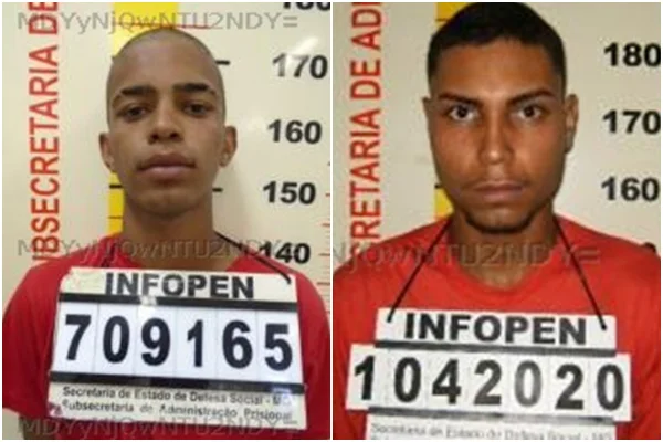 Imagem colorida mostra detentos que fugiram de prisão na cidade de sete lagoas - Metrópoles
