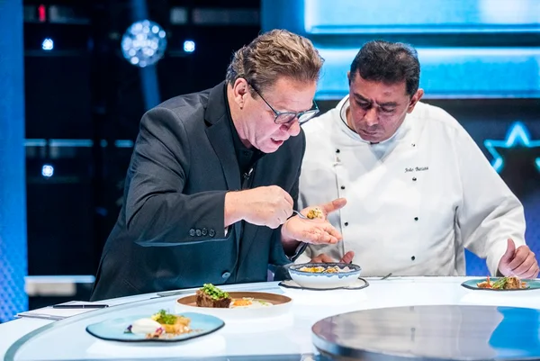 Claude Troisgros, ao lado de Batista, no Mestre do Sabor