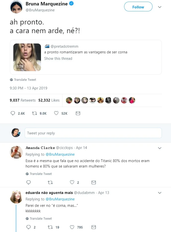 Seguidores da atriz comentam sobre o vídeo de Francis Seguidores da atriz comentam sobre o vídeo de Francis