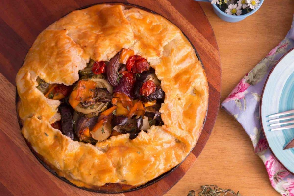 Torta rústica de legumes