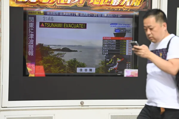 Alerta de tsunami no Japão