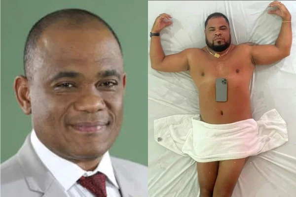 Imagem colorida mostra o ex-vereador de Arujá Gabriel dos Santos, o empresário de Mogi das Cruzes Vagner Borges Dias, conhecido como Latrell Brito - Metrópoles