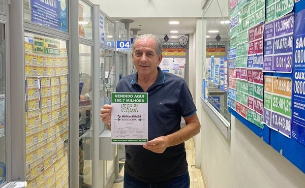 Osvaldo Stefanelli Filho, dono da Lotérica Campeão da Barão, que fez bolão premiado na Mega da Virada