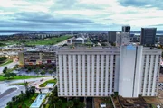 Hotel tinha 347 quartos distribuídos em 10 andares Hotel tinha 347 quartos distribuídos em 10 andares