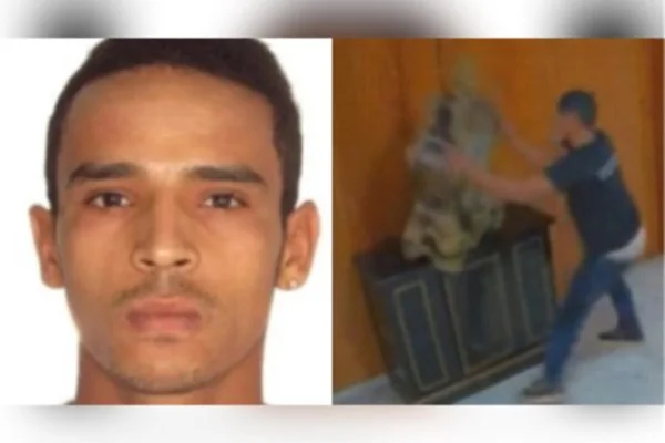 Imagem colorida de Antônio Cláudio, acusado de quebrar relógio no Palácio do Planalto, em 8 de janeiro