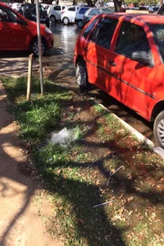 “Vazamento” de água chama atenção no Setor Hospitalar Sul - imagem 5 “Vazamento” de água chama atenção no Setor Hospitalar Sul - imagem 5