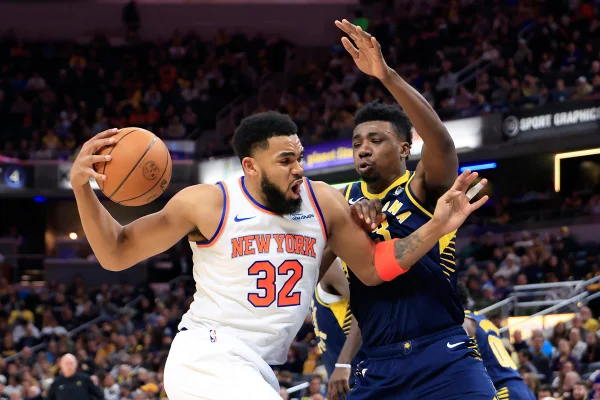 Imagem colorida de Karl-Anthony Towns - Metrópoles