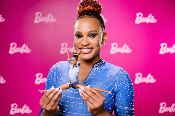 Rebeca Andrade ganha versão personalizada de Barbie antes de Olimpíada