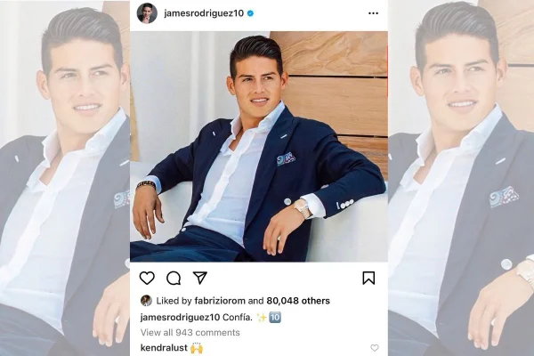 James Rodríguez, ex-Real, estaria vivendo affair com atriz pornô