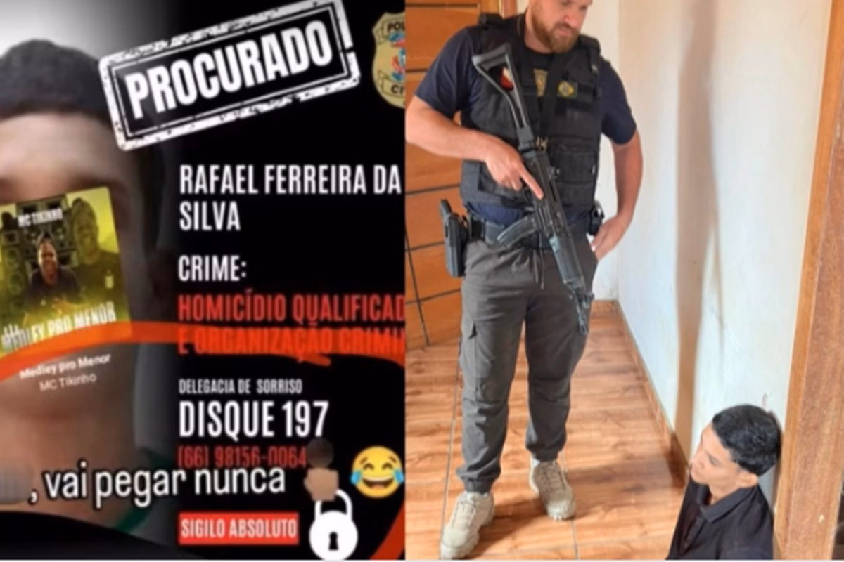 Imagem colorida, Faccionado suspeito de 2 mortes zombou da polícia antes de prisão- Metrópoles