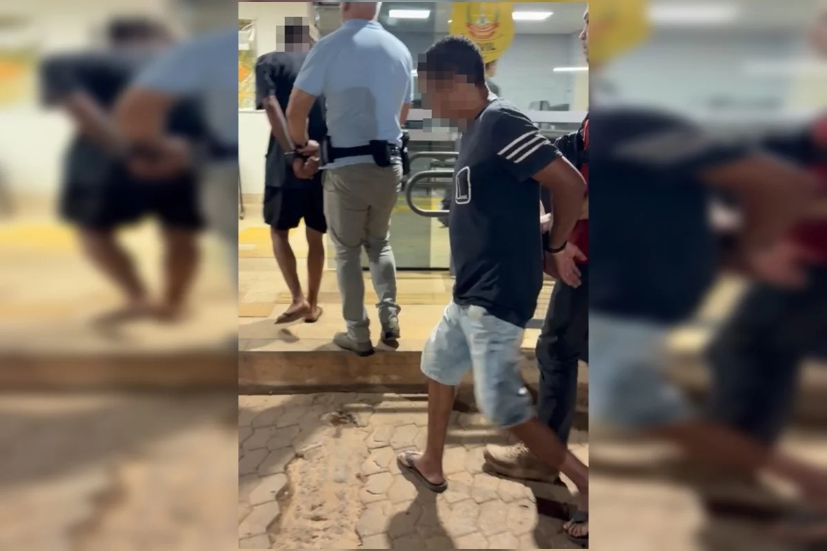 Momento da prisão Momento da prisão