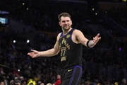 Luka Doncic, estrela do Lakers. Luka Doncic, estrela do Lakers.