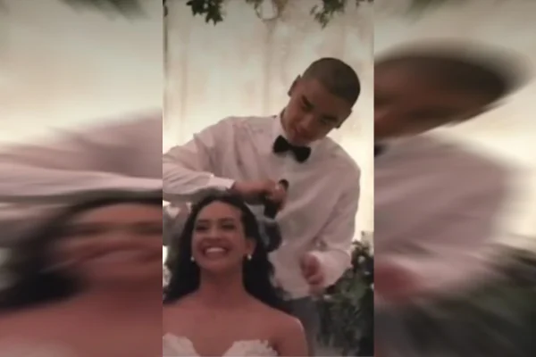 Casal raspa cabeça em solidariedade à mãe de noiva com câncer