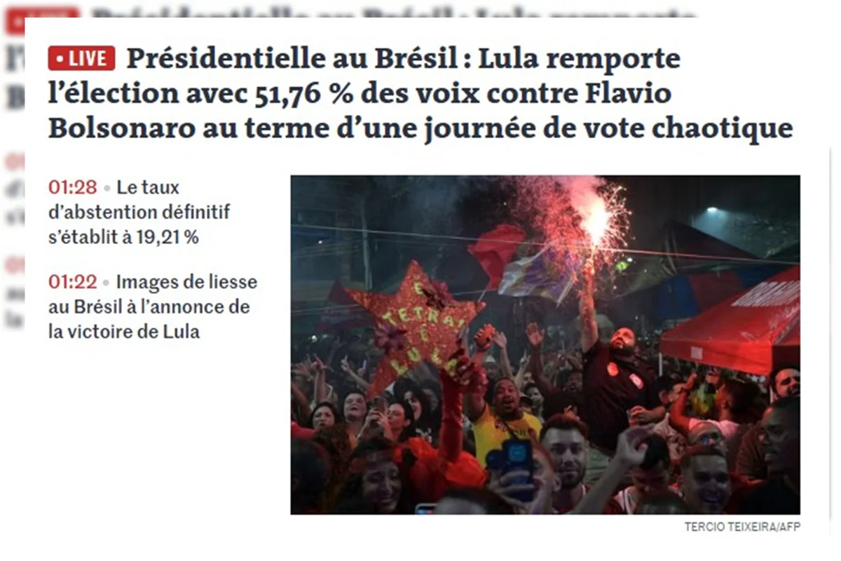 Reeleição de Lula para 4º mandato repercute na imprensa internacional - imagem 3 Reeleição de Lula para 4º mandato repercute na imprensa internacional - imagem 3