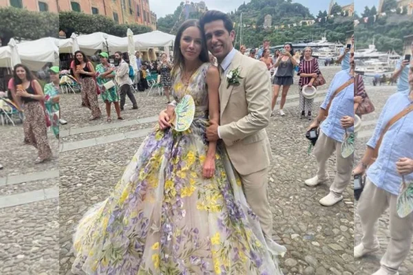 Carolina Adriano e Lucas Bittar se casam em Portofino, na Itália