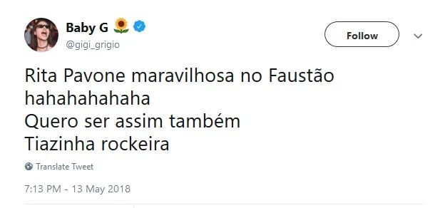 Rita Pavone leva internet à loucura ao sentar no colo de Fiuk - imagem 2 Rita Pavone leva internet à loucura ao sentar no colo de Fiuk - imagem 2