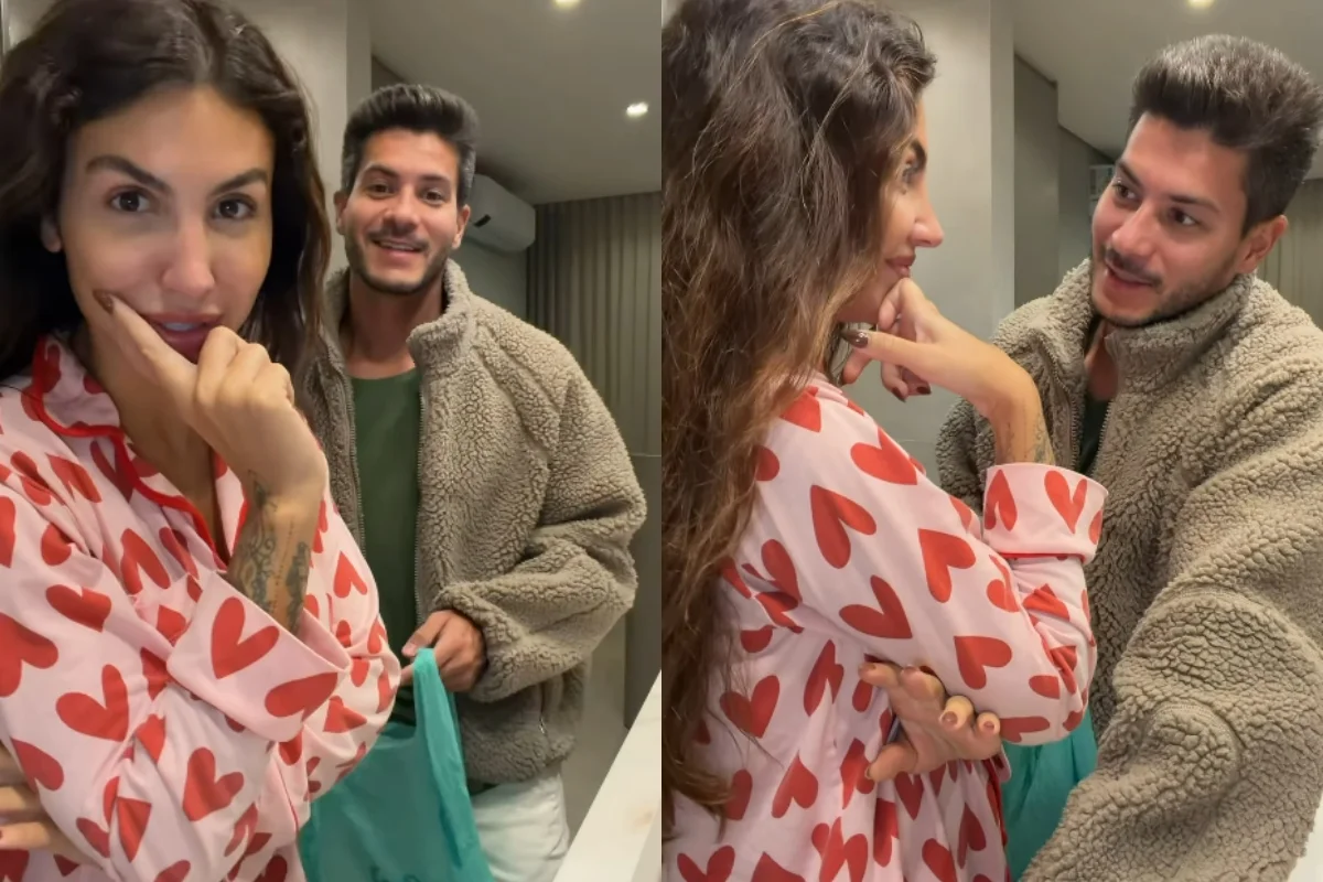 Arthur Aguiar e Jheny Santucci. Arthur Aguiar e Jheny Santucci.