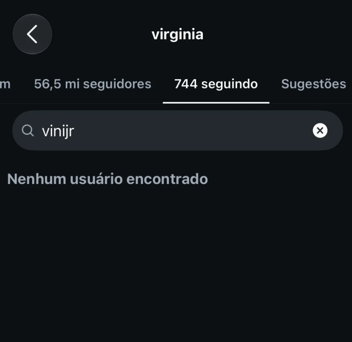 Virginia e Vini Jr. trocam unfollow após jogador seguir influenciadora - imagem 2 Virginia e Vini Jr. trocam unfollow após jogador seguir influenciadora - imagem 2