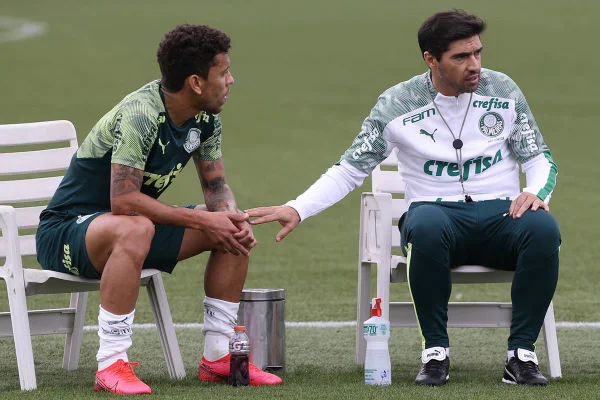 Abel Ferreira e Marcos Rocha Palmeiras