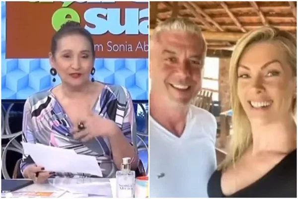 Montagem com as fotos de Sonia Abrão e Ana Hickmann - Metrópoles