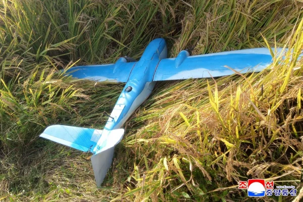 Imagem colorida mostra drone abatido na Coreia do Norte - Metrópoles