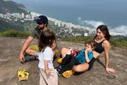 Thaila Ayala, Renato Goes e os filhos Francisco e Tereza