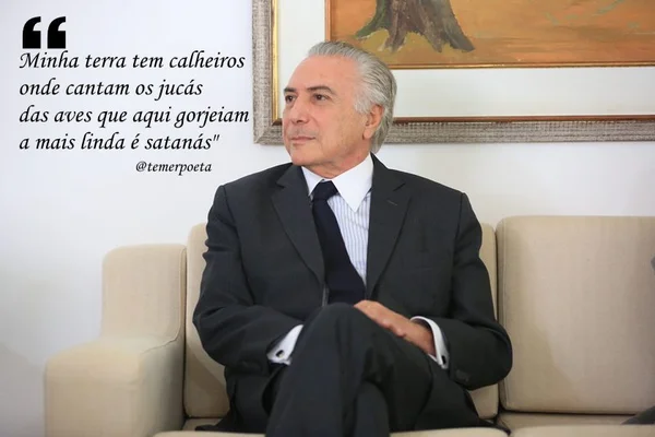 Perfil feito por servidor público do DF ironiza veia poética de Temer