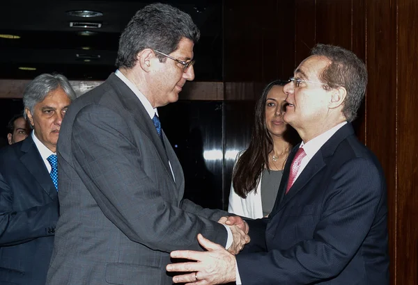Após se reunir com Renan no Senado, Joaquim Levy defende manutenção de vetos