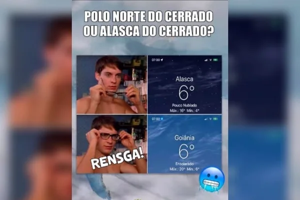 Com 6ºC em dia mais frio do ano, Goiânia brinca: Polo Norte ou Alasca?