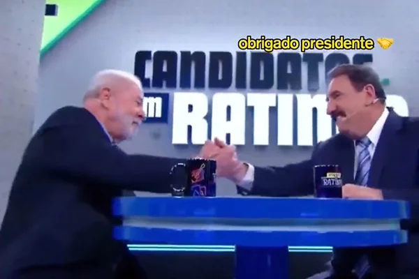 Lula "virou voto" de Ratinho, brinca web
