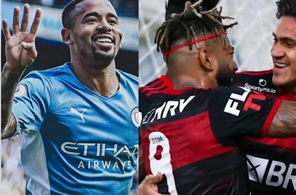 Gabriel Jesus, em um só jogo, superou Gabigol e Pedro na Europa