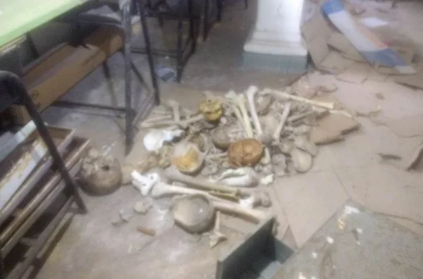 Ossadas são achadas dentro de escola na Paraíba