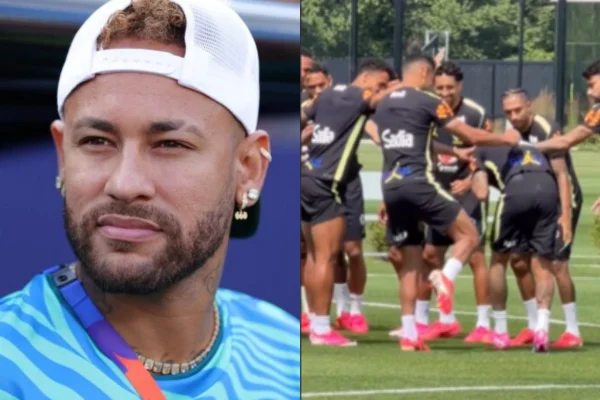 Após voltar a campo, Neymar passa por “corredor polonês” na Seleção