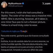 Comentário de usuário no X