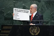 Primeiro-ministro de Israel, Benjamin Netanyahu, discursa na ONU