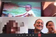 During the pandemic, the first meetings were virtual, but full of affection.