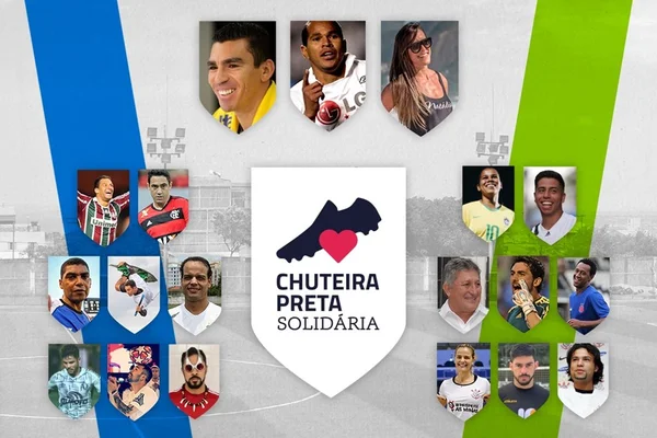 Chuteira Preta no Abadião: craques fazem jogo da solidariedade
